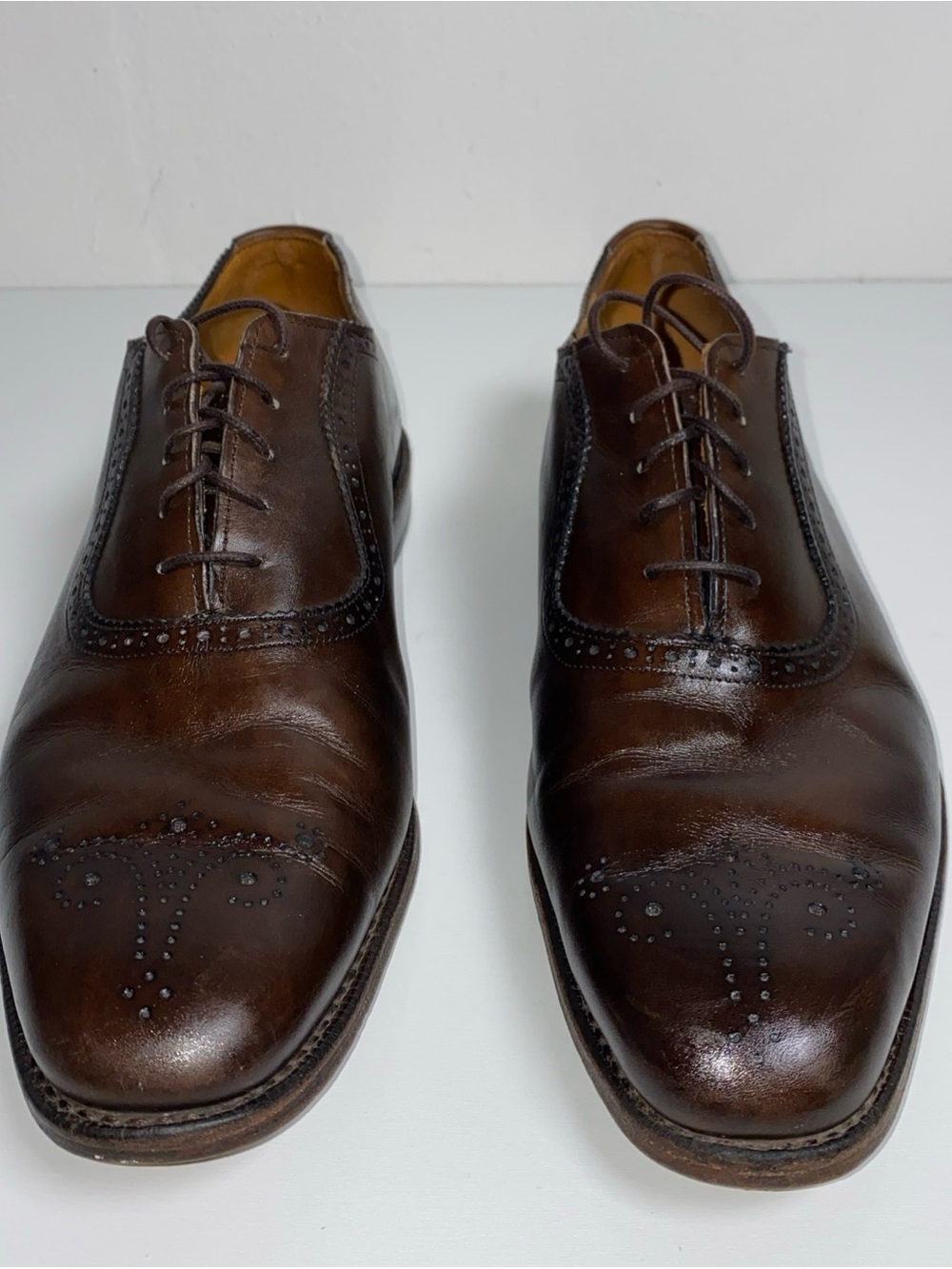 Allen Edmonds Cornwallis Men’s 11.5D Brown Leather Oxford Shoes US Goodyear welt